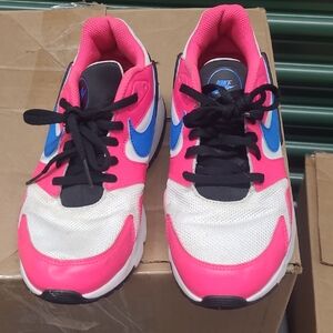 Nike Bright Pink and Blue Athletic Shoes